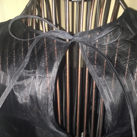 Express Black Silk Cocktail Dress - Picture 8 of 9